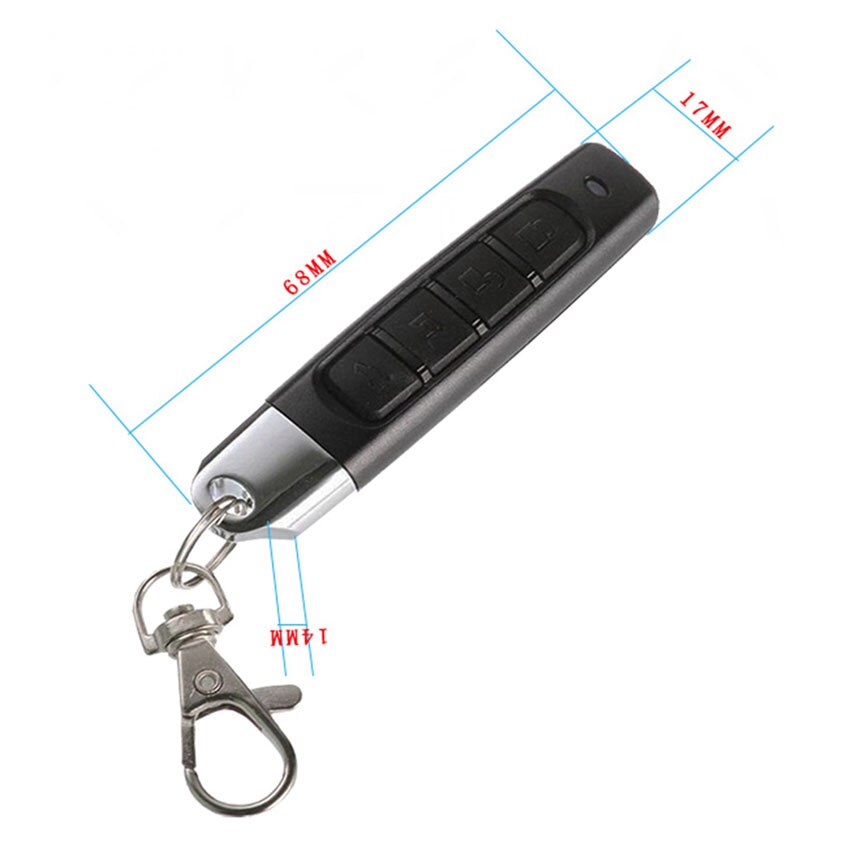 SOONHUA Universal Remote Control 4 Buttons 433mhz Electric Cloning Gate Garage Door Remote Controls Small Size