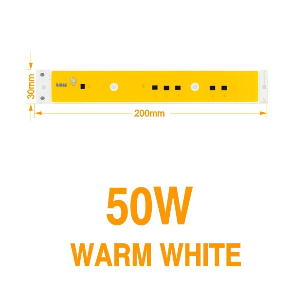 5 stk / lot ledet lysperle 80w 50w 30w ac220v vokser lys kold varm farve til spotlight projektør phyto lampe plantning belysning diy: 50w varm hvid