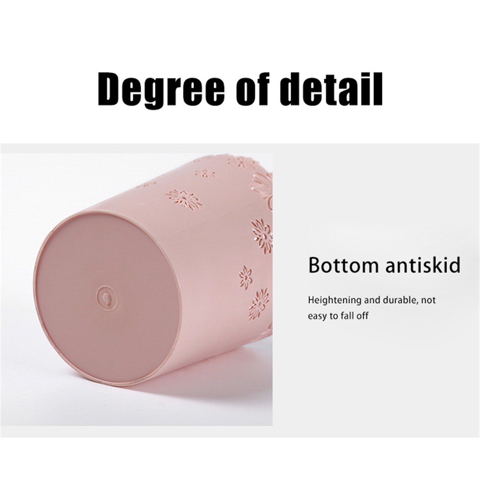 Popularwaste Paper Bin, Plastic Waste Bin For Office, Kitchen Or Bathroomsupport And