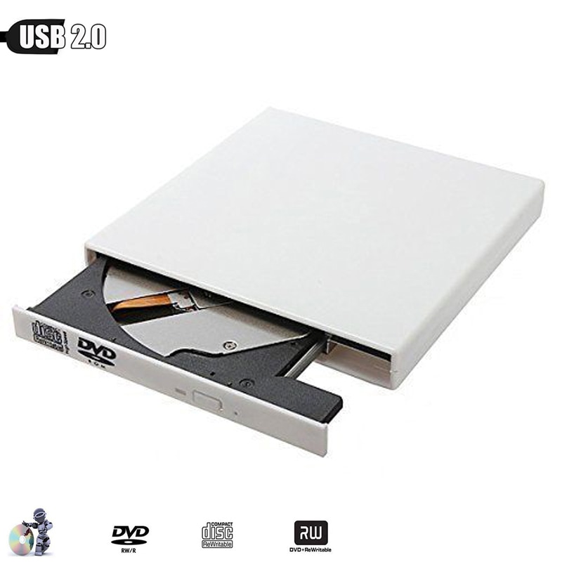 for Samsung Sony Acer Laptops PC Slim Portable USB 2.0 External DVD Drive 8X DVD-ROM Combo Player 24X CD-R Writer Optical Drive