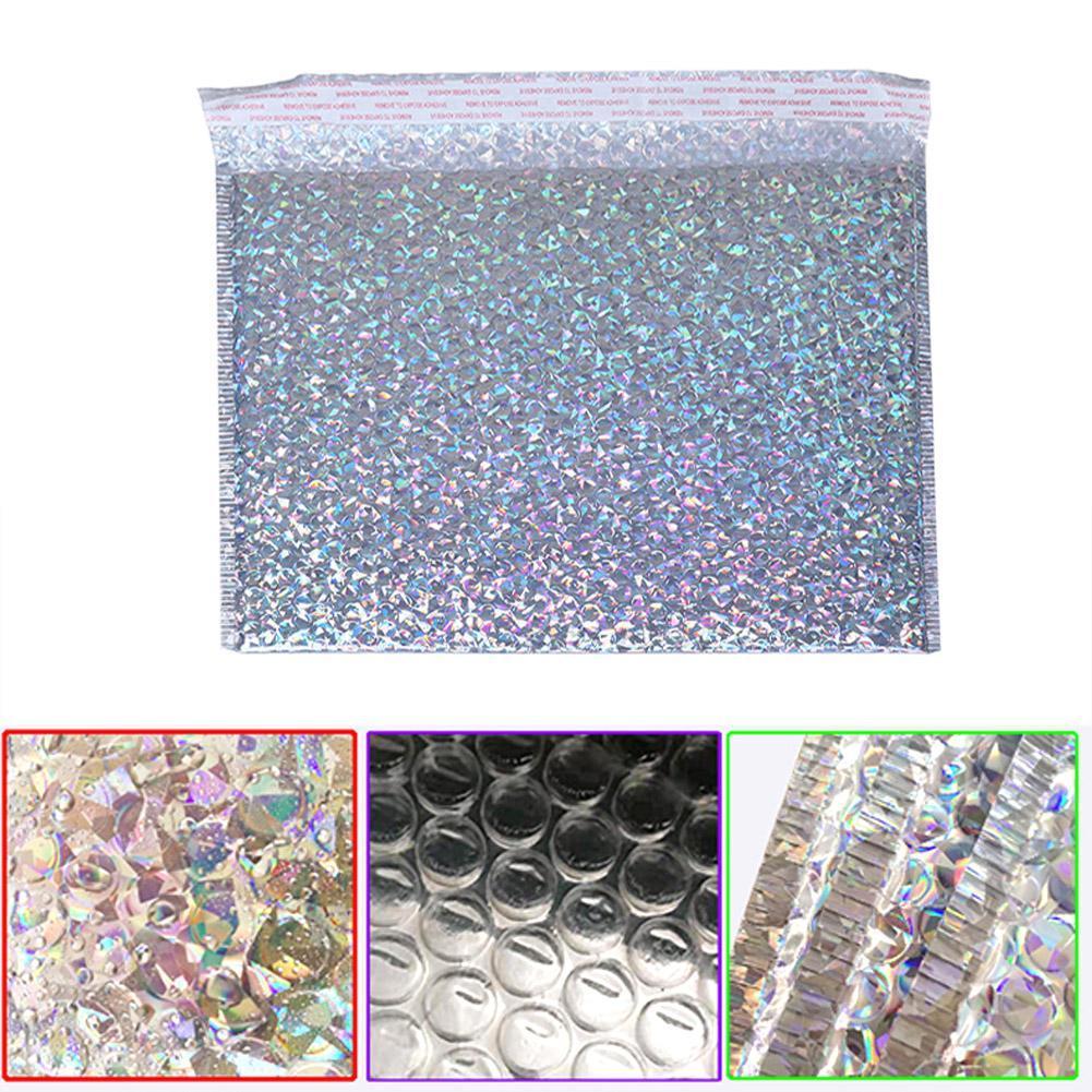 Bubble bag Silver Envelope Foam Foil Bag Packaging Waterproof Envelopes Mailer Anti-Vibration Bag Mailing U9U4