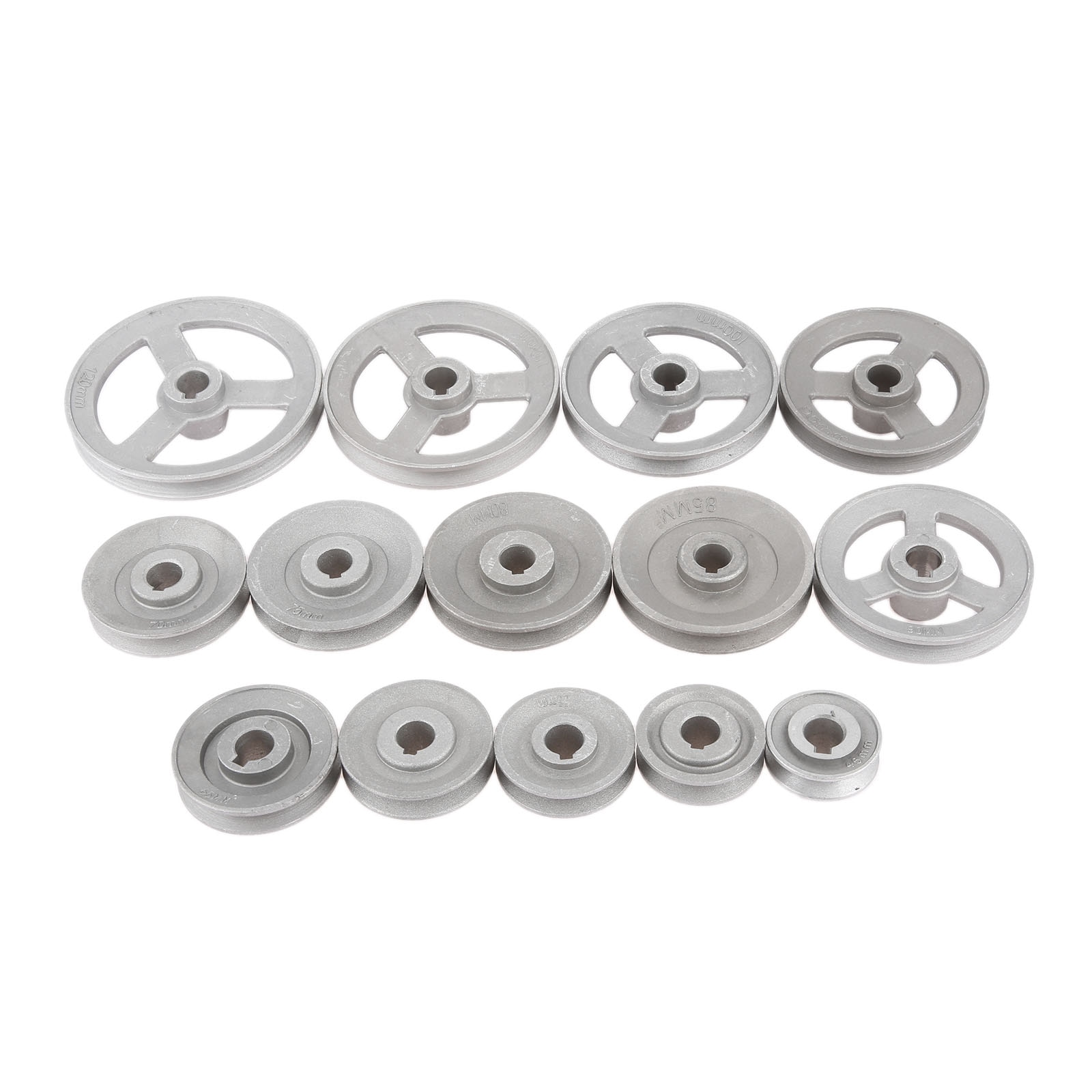 1Pc Aluminum Industrial Sewing Machine Timming Transfer Wheel Pulley Belt Motor Clutch Slow Speed Reducing Multi Size 45mm-120mm