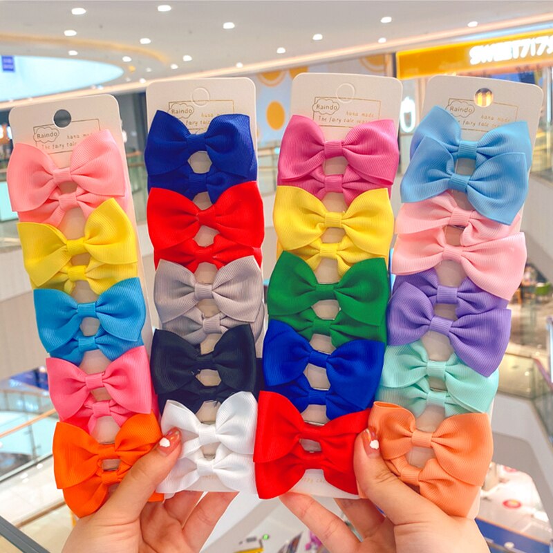 5/10 Pcs/Set Leuke Baby Haar Clips Bloem Rooster Bows Kids Meisjes Haarspelden Dot Kinderen Hoofddeksels Haarspeldjes Baby Haar accessoires