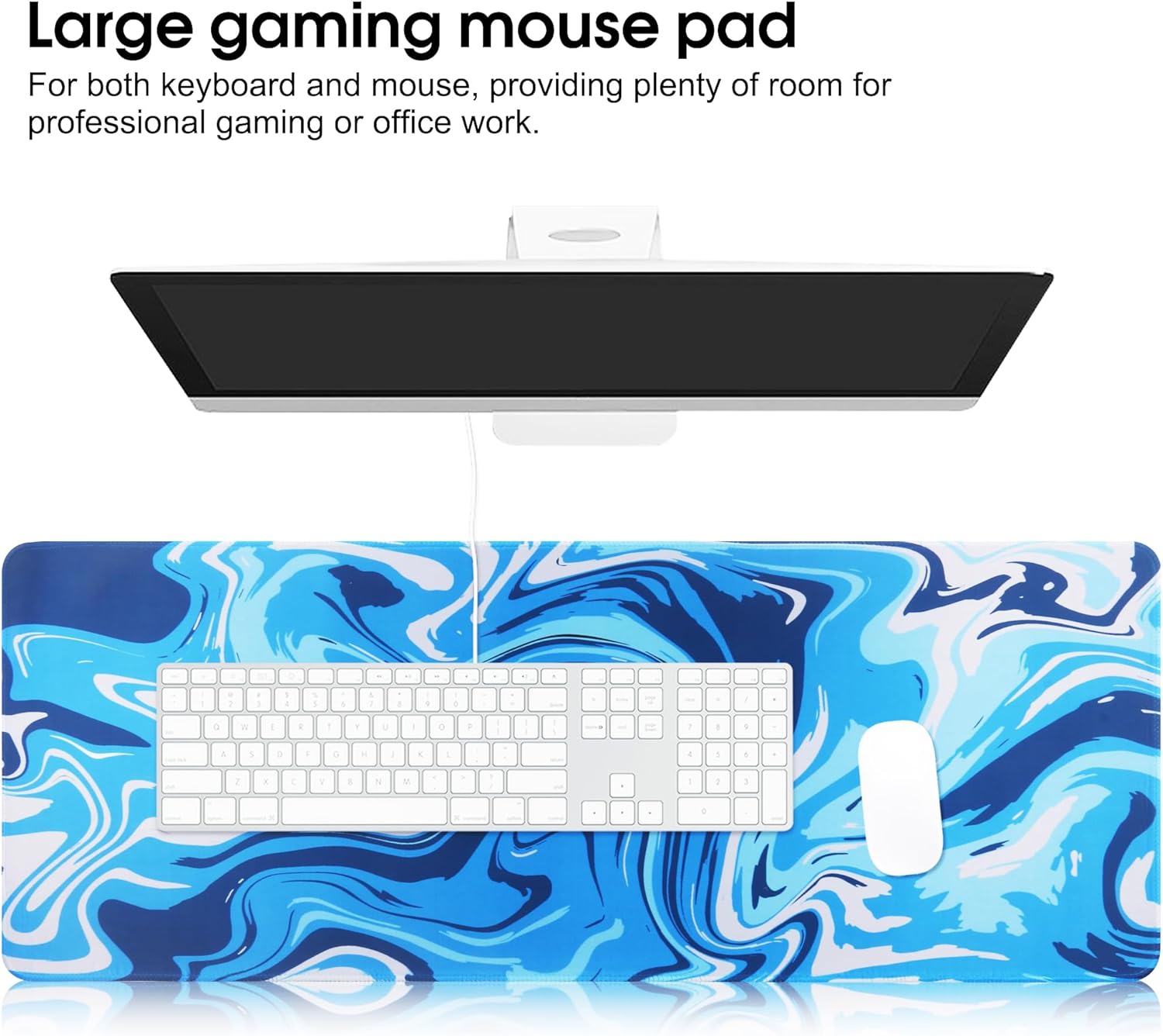 Gaming Mouse Pad Extra Large Computer Keyboard Mouse Mat Desk Pad Soft Surface Anti-Slip Soft Cloth XXL Mouse Pad 900x400x3MM