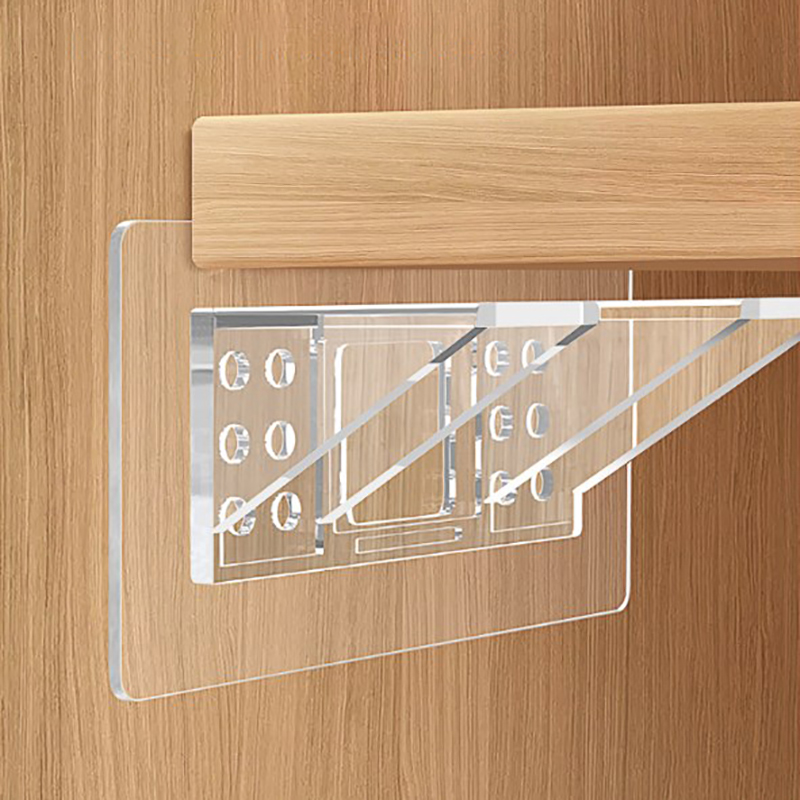 Support d'Étagère Adhésif pour Cuisine et Chambre à Coucher, 2 ou 4 Pièces