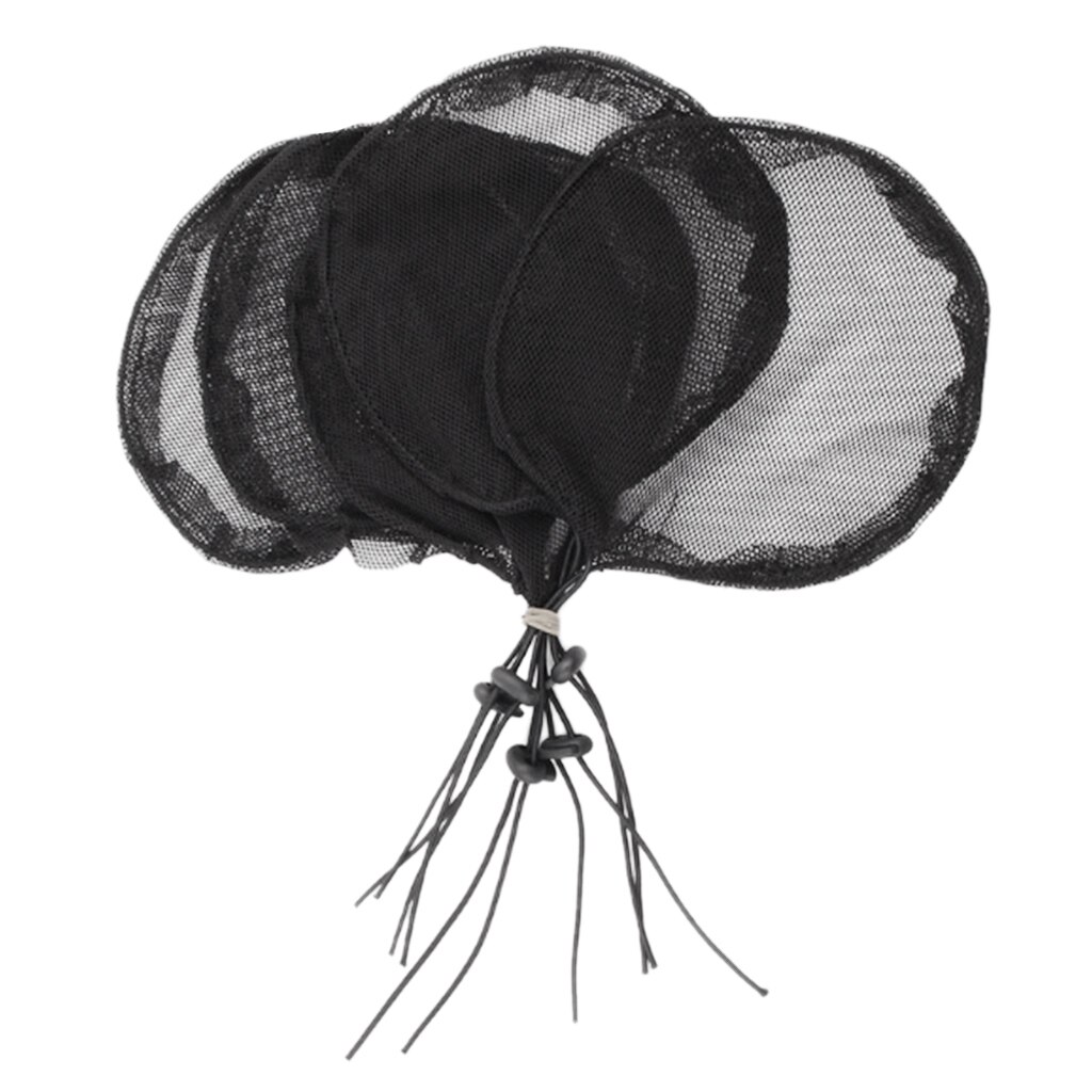 Filet à cheveux respirant pour perruque, 5 pièces, Invisible, doux et élastique: Round