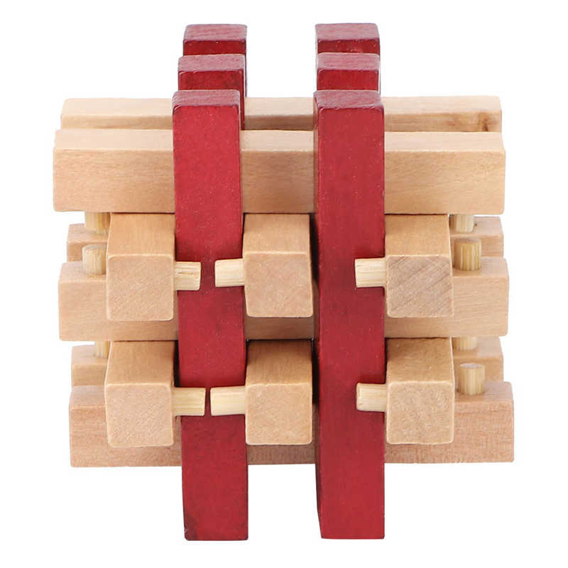 Houten Puzzel Lock Brain Teaser Puzzels Denken Oefening Voor Thuisgebruik