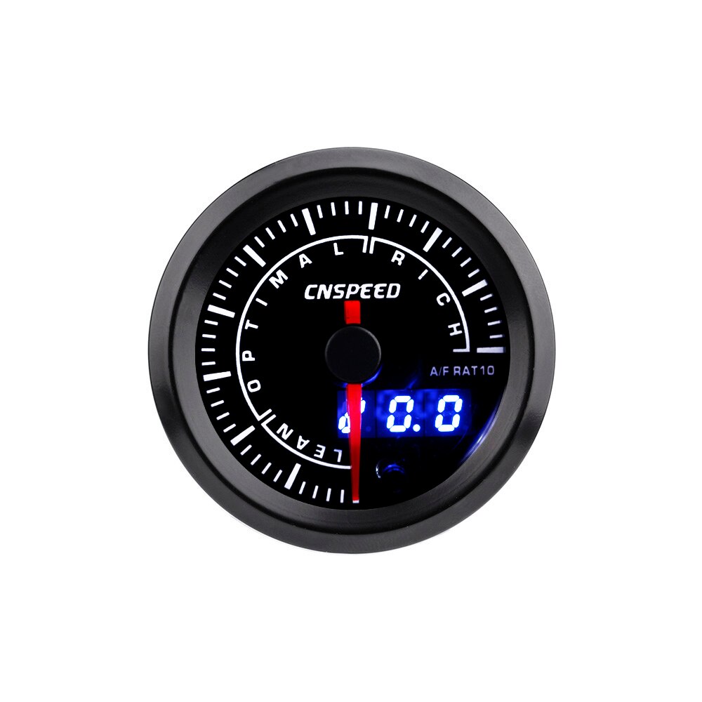 CNSPEED 2inch 52mm Air Fuel Ratio Gauge Narrowband 7 Color LED AFR Meter without Oxygen Sensor