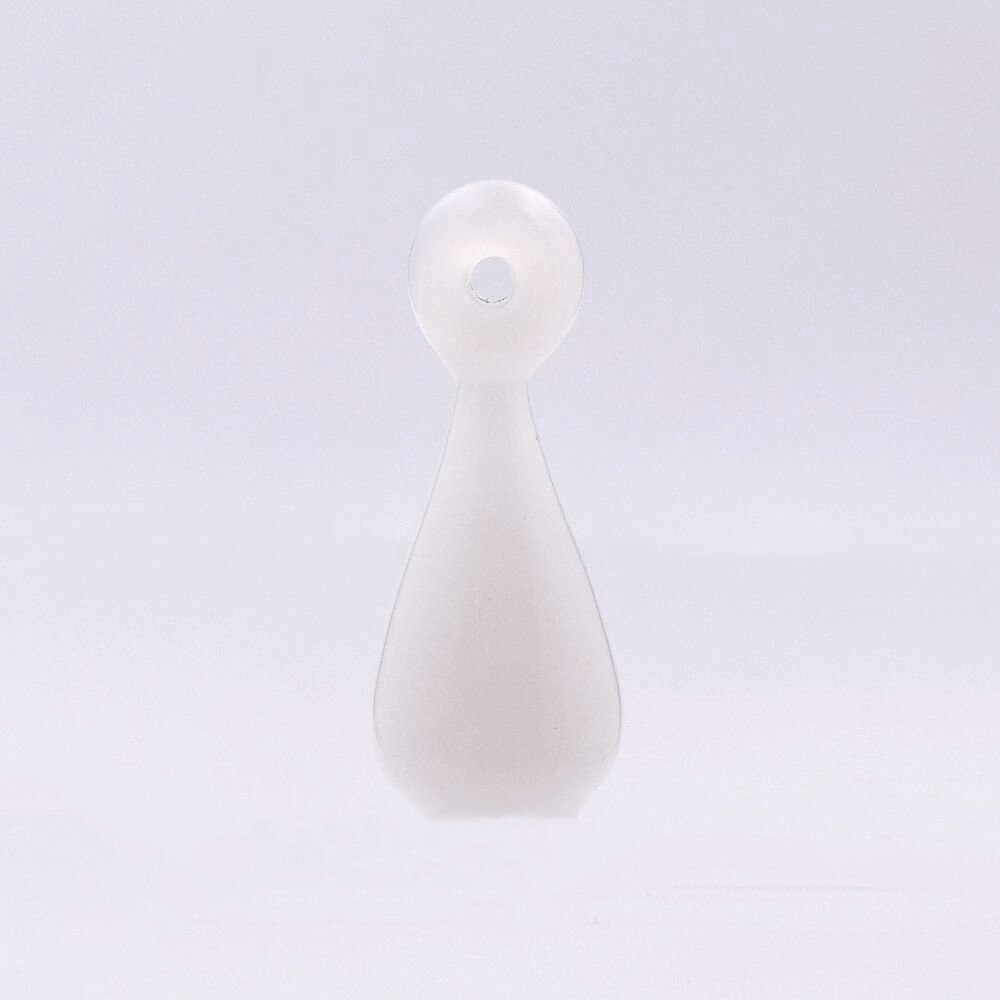 1X Diffusor Parfüm Nachfüllbar 39*17mm Farbige handmade Ätherisches Öl Aromatherapie Flasche Anhänger tropfen schmuck glas anhänger: white