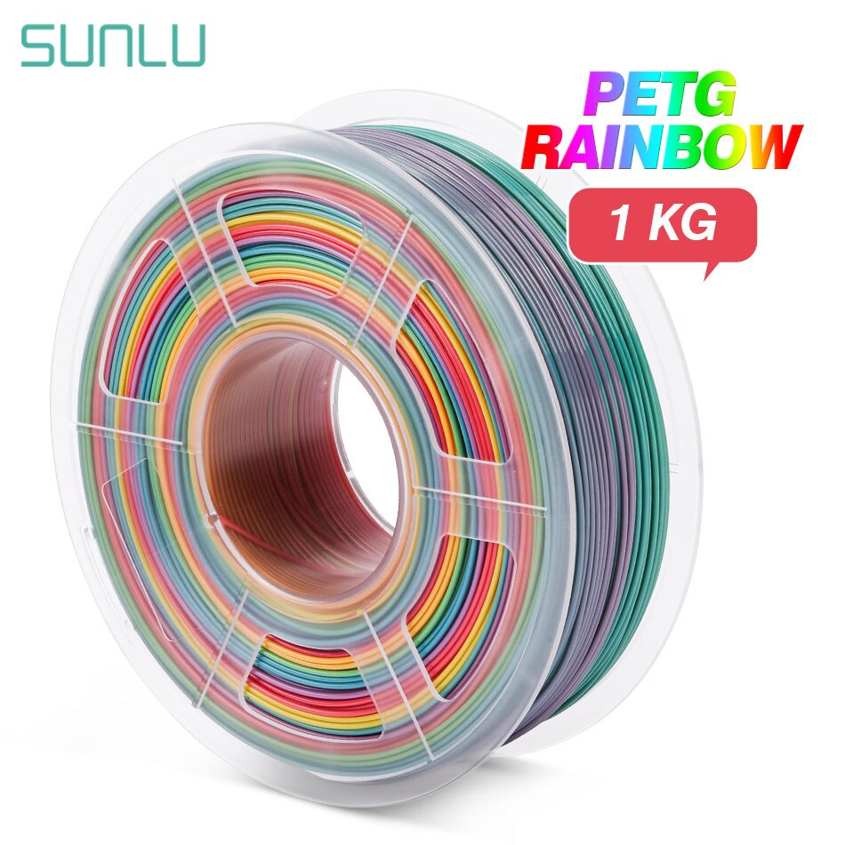 SUNLU – Filament pour impression 3D, consommable d&#39;imprimante en PETG, bonne résistance, 1.75MM: PETG-Rainbow
