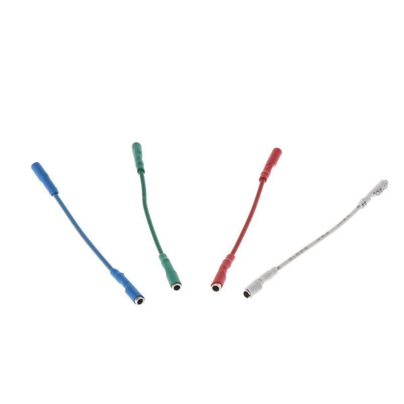 4 stk universelle sølvkabler ledningskabel kabel 50mm til 1.2-1.3mm pinner dreieskive phono hodeskall tonearm