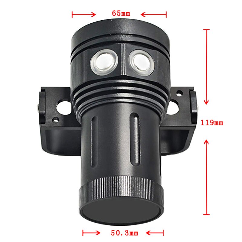 Plongée sous-marine 100M XM-L2 LED caméra vidéo photographie lumière torche lampe de poche A15