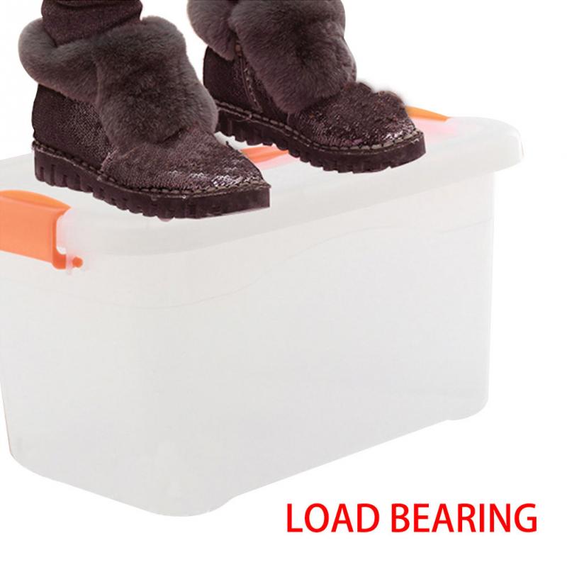 Transparent Storage Box Home Useful Clear Plastic Small/Large/Middle Storage Box Case Desk Organizer #705