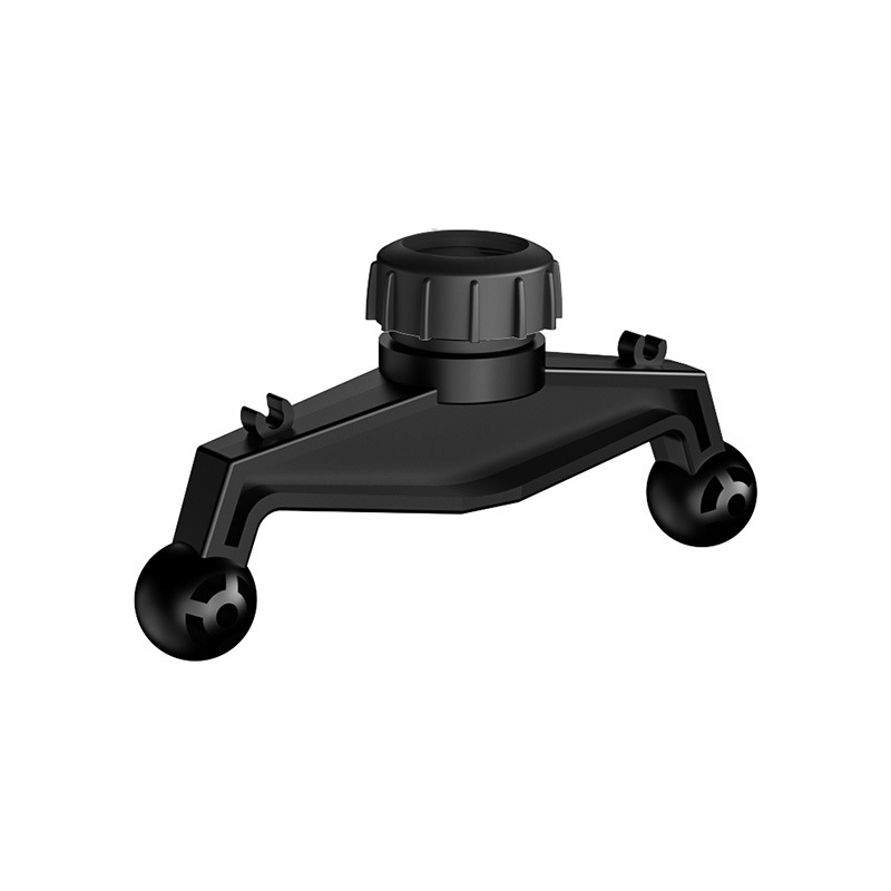 17mm Dual Ball Head Base Car Mobile Phone One-to-two Holder Mount for Car Dashboard Suction Cup Fixed Phone bracket Accessories: Default Title