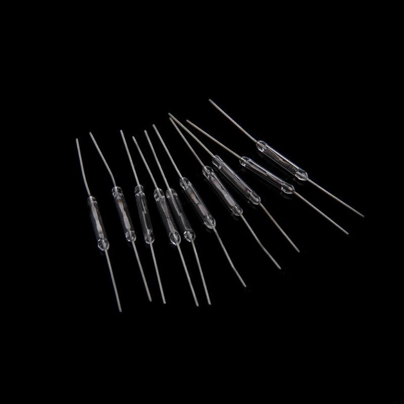 10 Stuks 2X14Mm Reed-schakelaar Normaal Open Magnetische Inductie Schakelaar Elektromagnetische N/O 62KD: Default Title