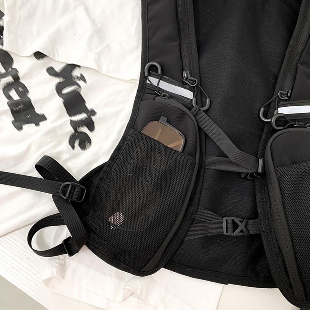 Herren Brusttasche Multi Tasche Brusttasche für Männer Leichte reflektierende Lauf weste für Frauen, Ideal für draussen-Sportarten
