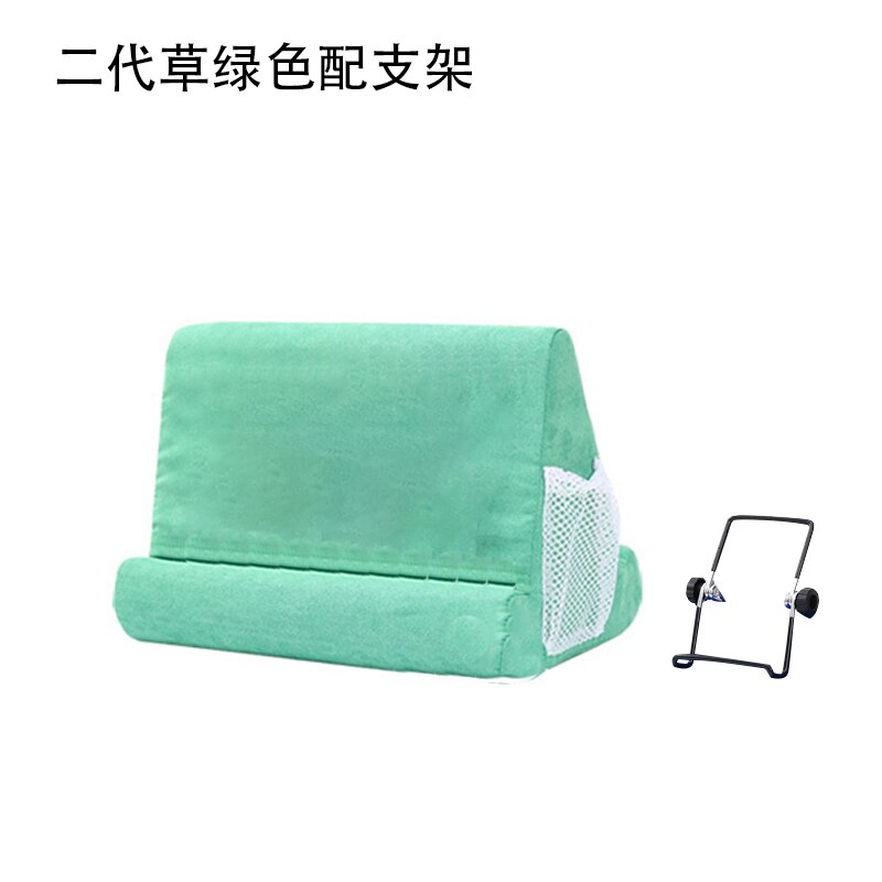 Support de coussin multi-angles pour ipad, Smartphones, tablettes, livres, liseuses, Magazines, disponible en 7 couleurs: Grass Green 02