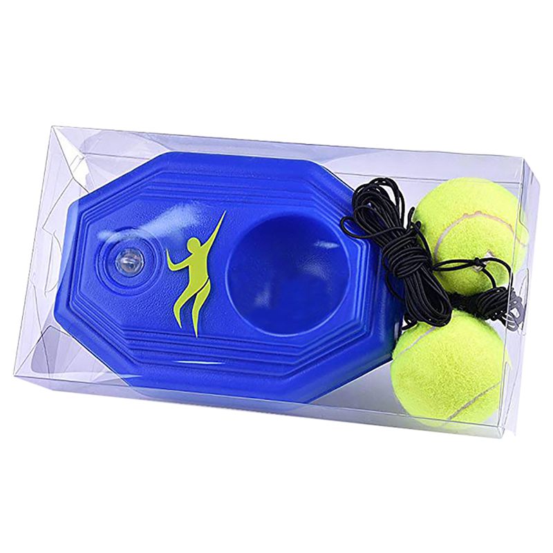 Tennis Ball Trainer Self-study Baseboard Player Training Aids Practice Tool Supply With Elastic Rope Base