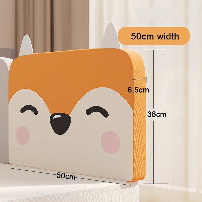 Baby Bed Bumper Pasgeboren Bed Hek Verstelbare Bed Barrière Hek Zachte Nachtkastje Baffle Veiligheid Vangrail Home Box Bed Crib Rail: fox 50cm