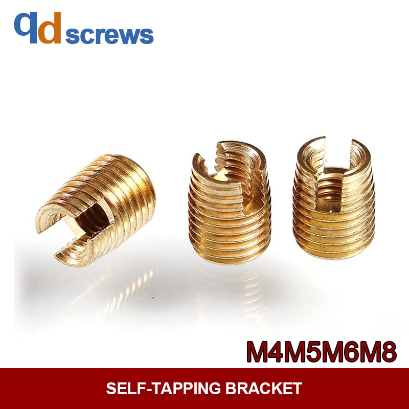 Manchon de vis auto-fin 302 M2M2.5M3M4M5M6M8 ensat | inserts auto-perforants, fendus, manchon de vis