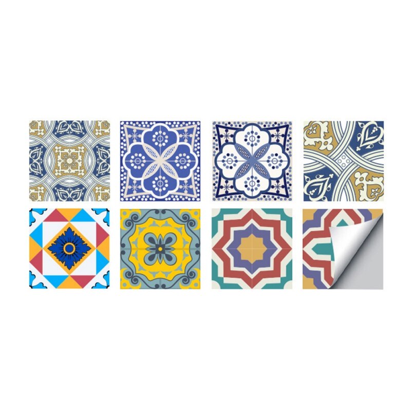 BeNice 3D zelfklevende wandtegels lijm badkamertegels, plak op wandtegels stickers keuken schil en stok wandtegels lijm (5 vellen,goud