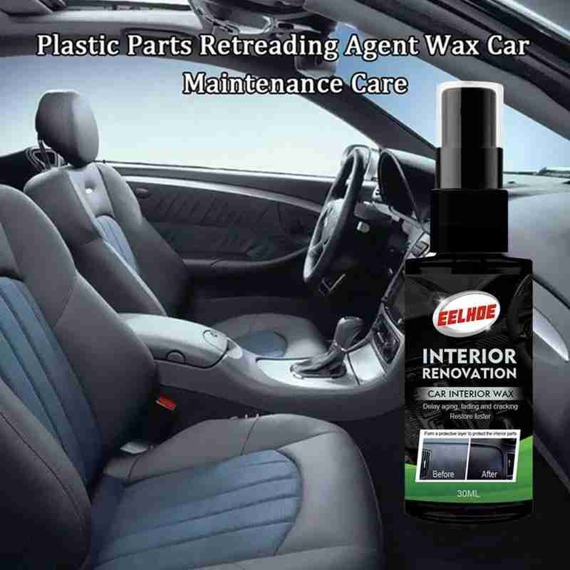 30ml Automotive Interior Refurbishing Spray Plastic Parts Wax Retreading Agent Renewed Plastic Restore