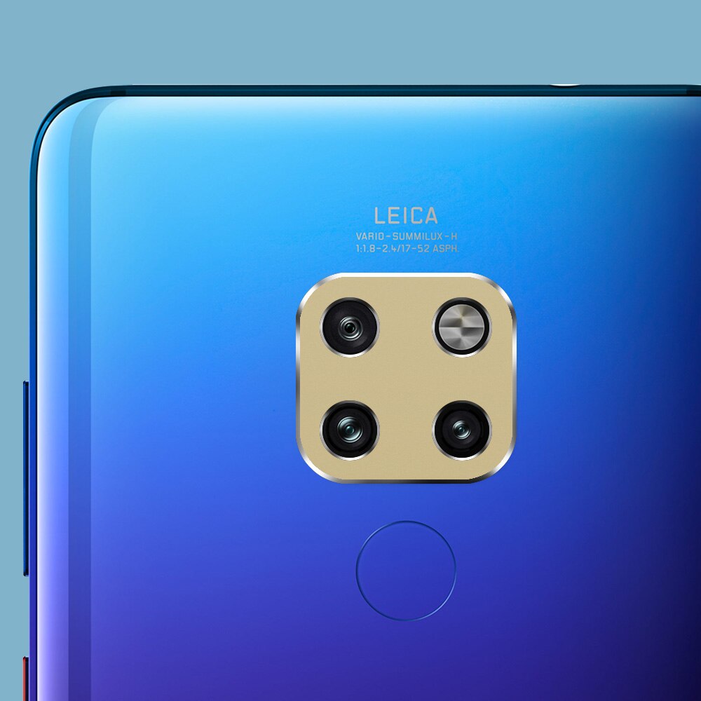 Ascromy aluminium achtercamera lens metalen beschermring cover voor huawei mate 20 pro  x 20x mate 20 telefoonaccessoires: Voor huawei mate 20 / Goud