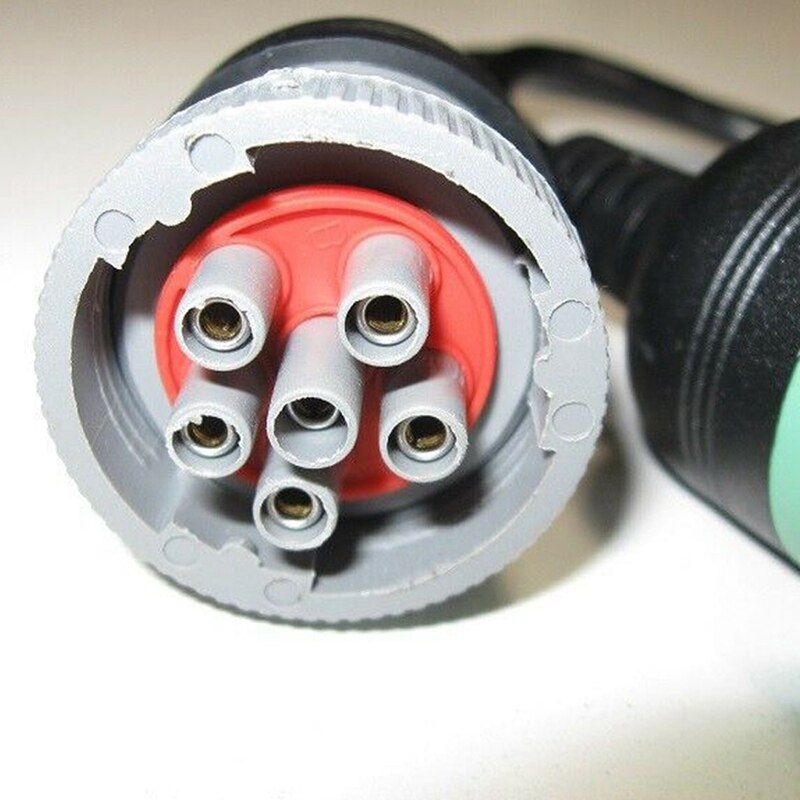 Cable adaptador de 6 pines J1708 + 9 Pin J1939 a 16 pines OBD2 OBD-II para camiones de alta resistencia