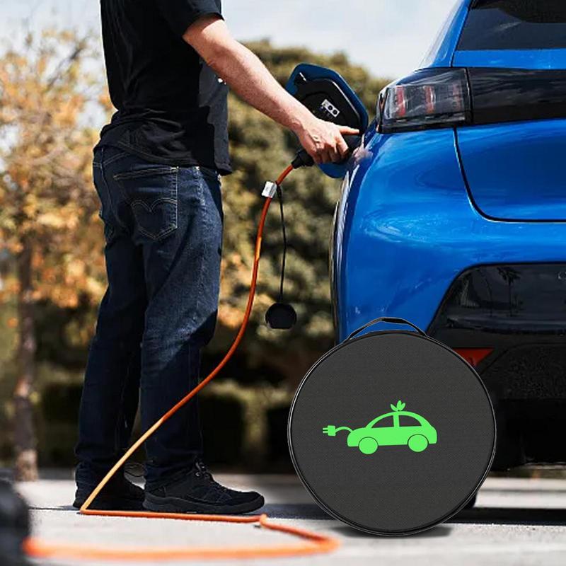 Bolsa de almacenamiento de Cables de carga EV, bolsa organizadora de cables portátil, bolsa de almacenamiento de cables ignífuga, cargador de coche eléctrico