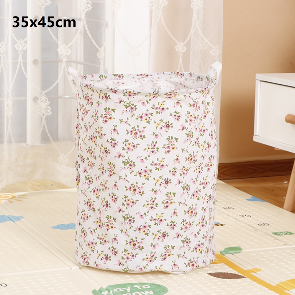 Urijk Large Folding Laundry Basket Round Storage Bin Large Hamper Collapsible Clothes Toy Laundry Holder Organizer Fast Ship