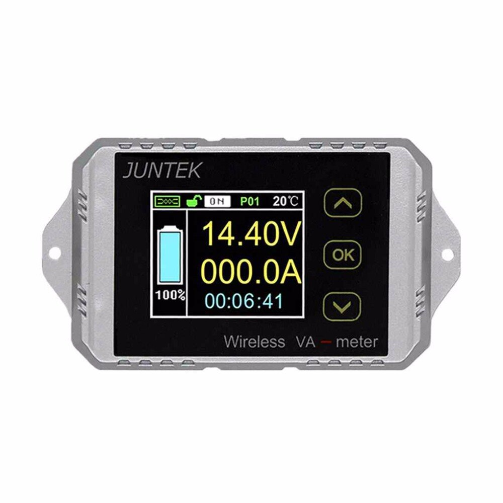 Battery Monitor Meter Wireless DC 120V 100A VOLT AMP AH SOC Remaining Capacity