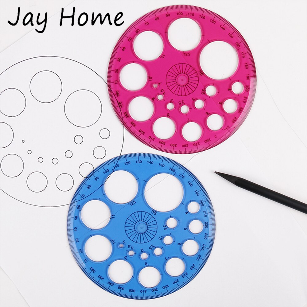 1pc 360 Degrees Protractor Template Circle Ruler H... – Grandado