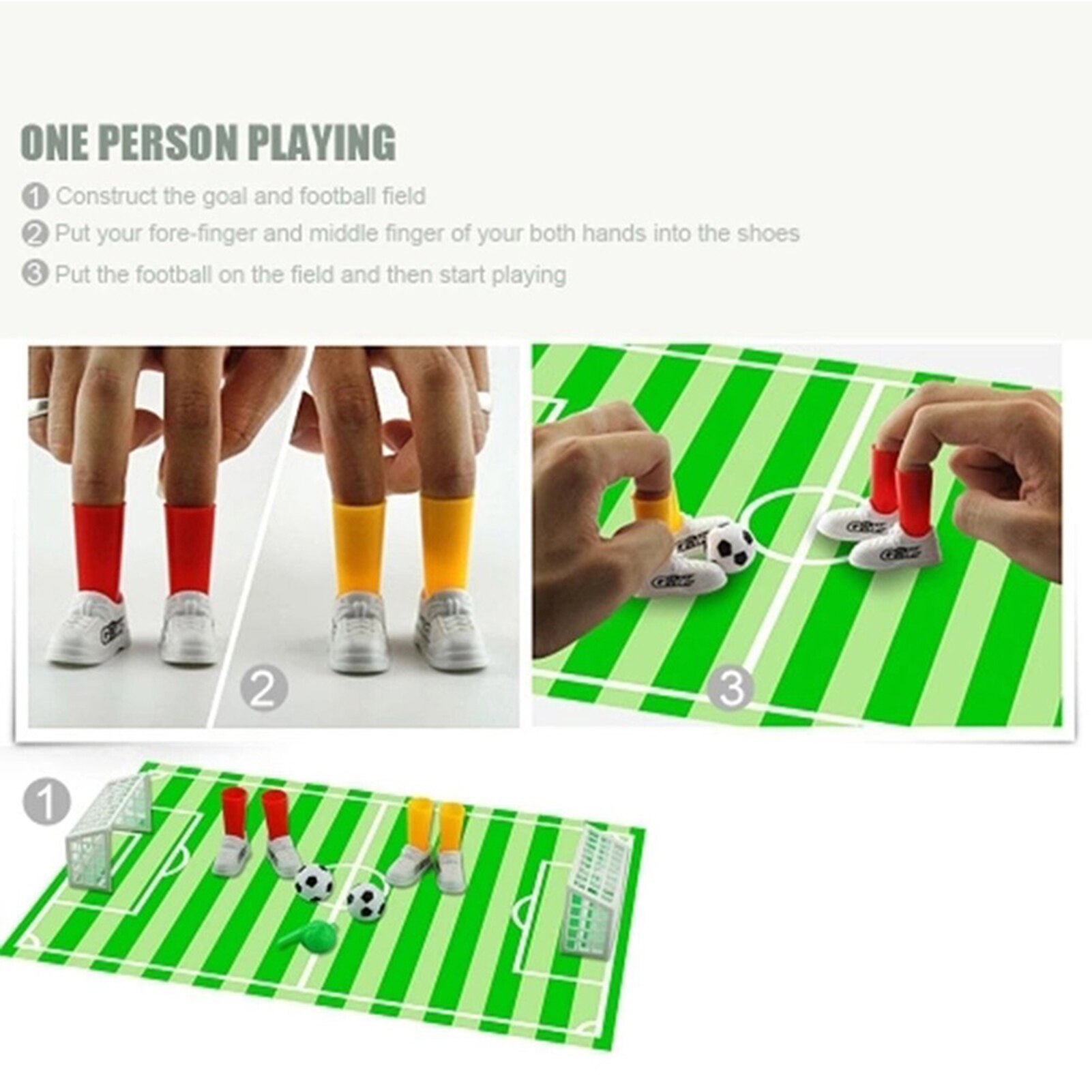 Vinger Voetbal Speelgoed Mini Tafelblad Voetbal Arcade Ideaal Party Games Vinger Voetbal Match Grappig Vinger Speelgoed Spel Sets Met Twee doelen