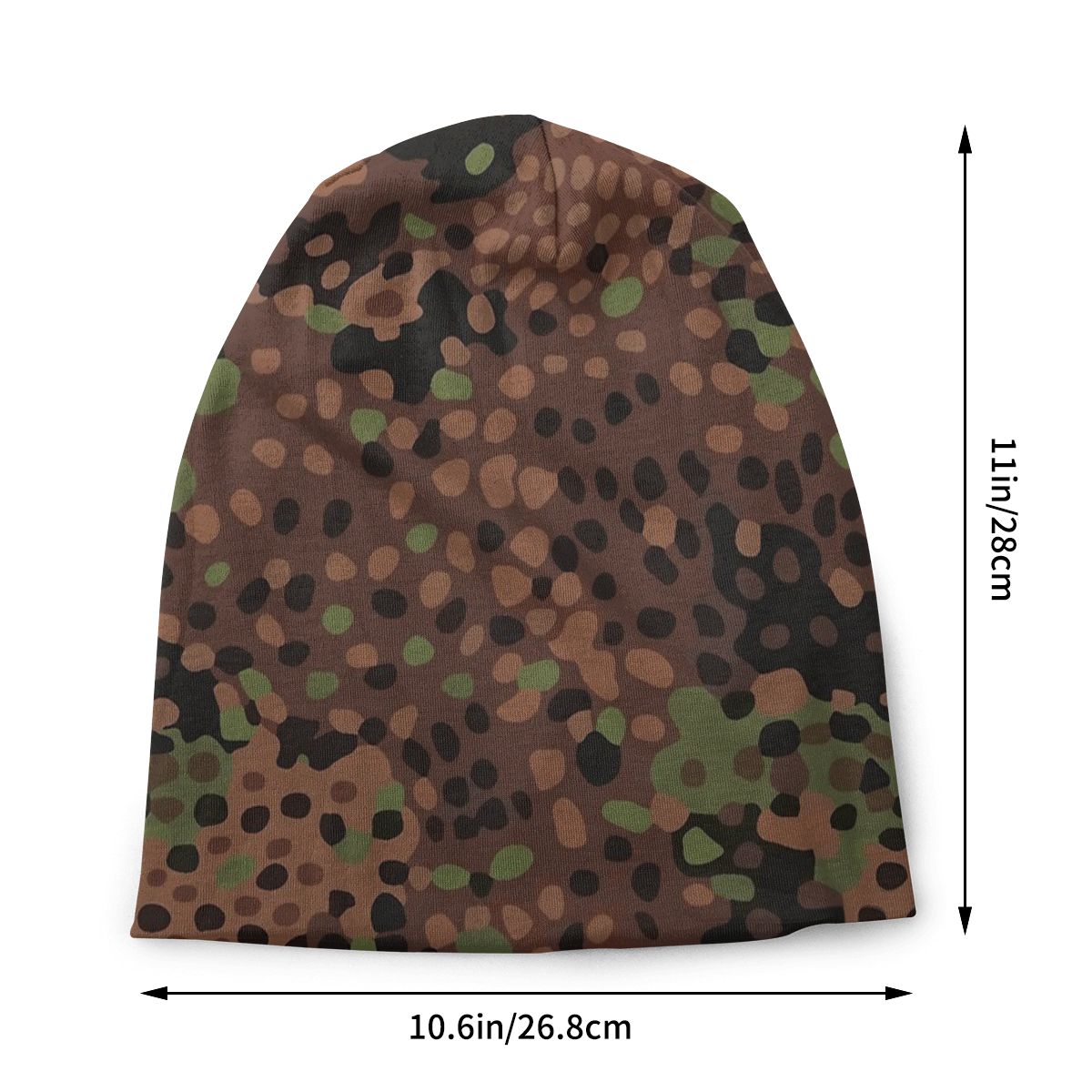 German Erbsenmuster Camo Skullies Beanies Animal Leopard Leather Hats Outdoor Caps Warm Multifunction Bonnet Knit Hat