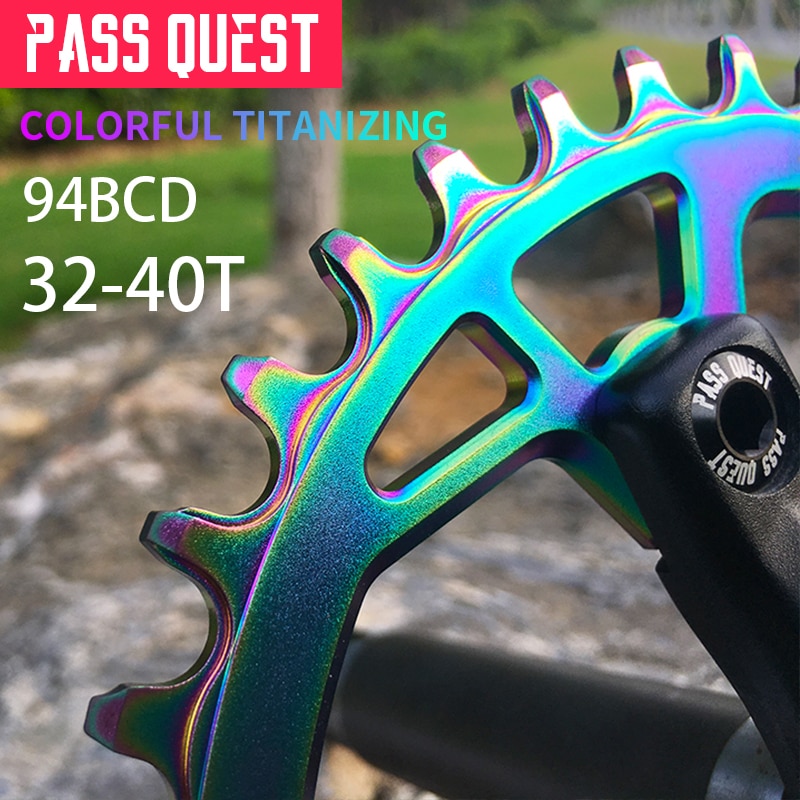 Pass quest mountain cykel kædehjul 94 bcd runde 32t-40t cykel kædering mtb cykel kædehjul krone bcd 94 til nx gx  x1