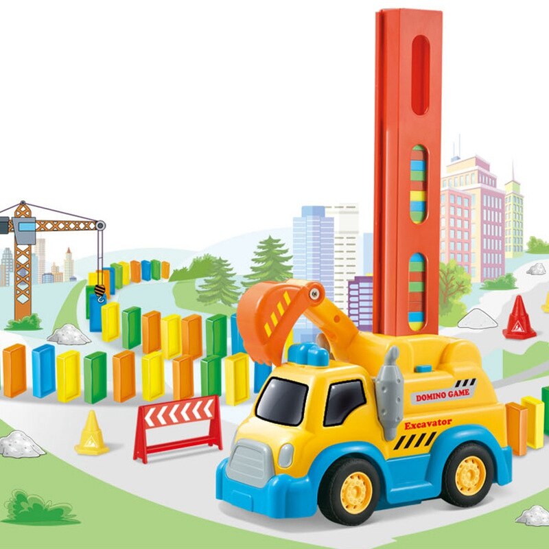 Domino Zug Spielzeug - Automatischer Dominoset Mit 200 Steinen