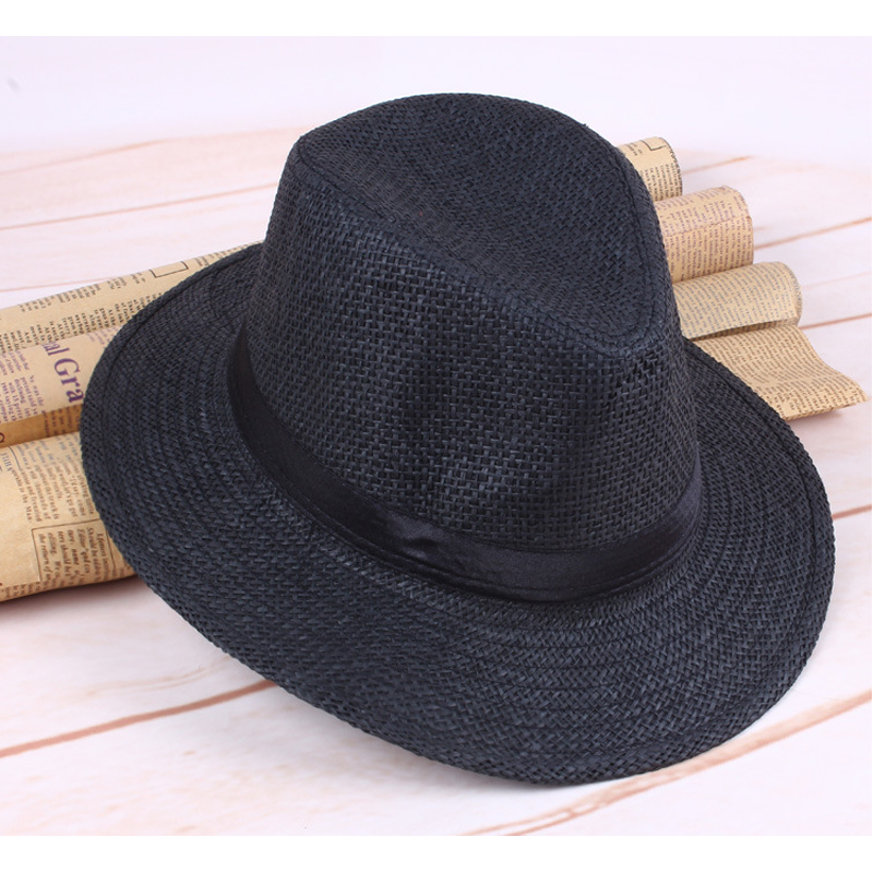 Mode Panama Hoed Zomer Zon Hoeden Voor Vrouwen Man Strand Strooien Hoed Voor Mannen Uv-bescherming Cap Chapeau Femme