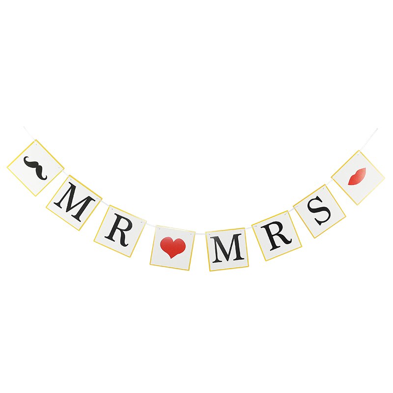 1pc mr&mrs bride to be banner vägghängande papper girlander bruddusch ungkarls förlovning bröllopsfest dekoration tillbehör