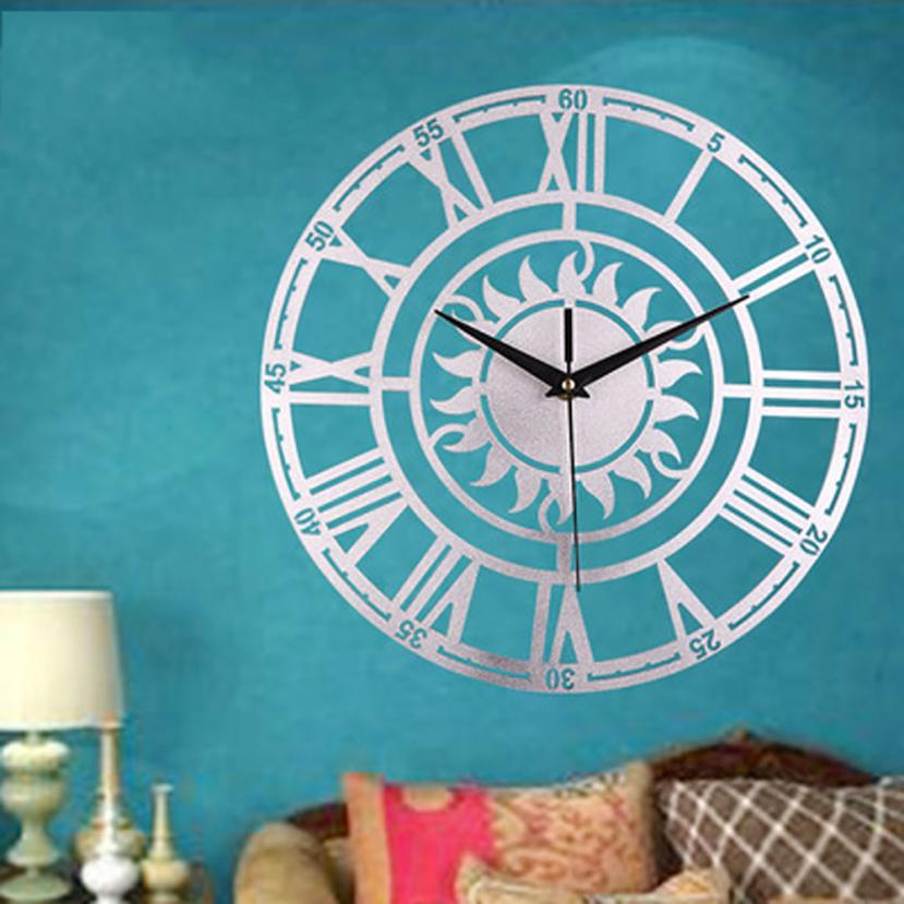 Retro Decorative Sun Roman Digital Acrylic Wall Clock august15