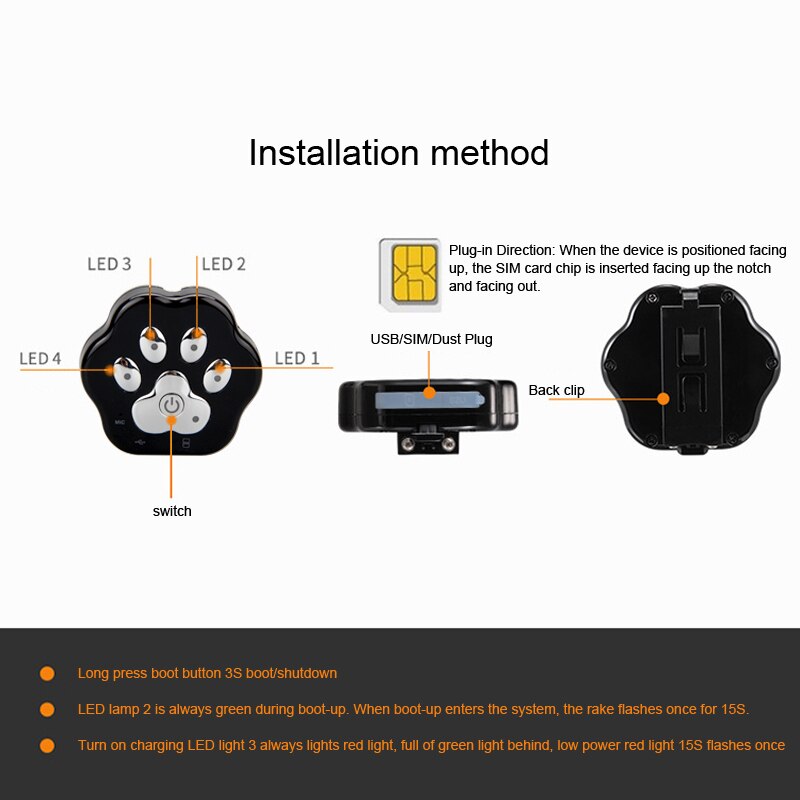 Globale localizzatore accorto animale domestico inseguitore anti-Perso Geofence Gatto Collare Collare di canna Gsm/Gps Wifi localizzatore Impermeabile IP66 per pagina ragnatela/App/Wechat