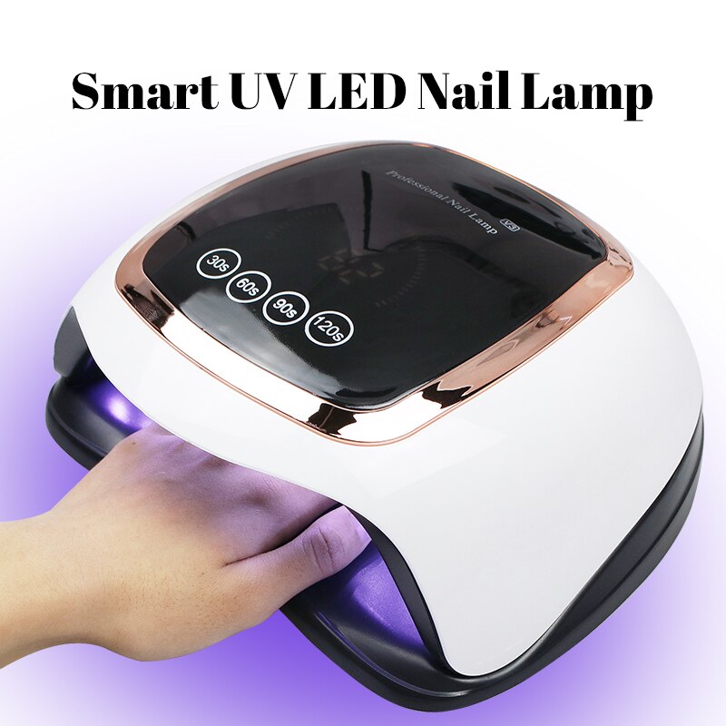 Uv Nagel Droger Met 42 Leds Lamp Nagel Voor Nagel Gel Polish Drogen Lamp Met Telefoon Houder Sneldrogend motion Sensing Nail Lamp: white BQV3