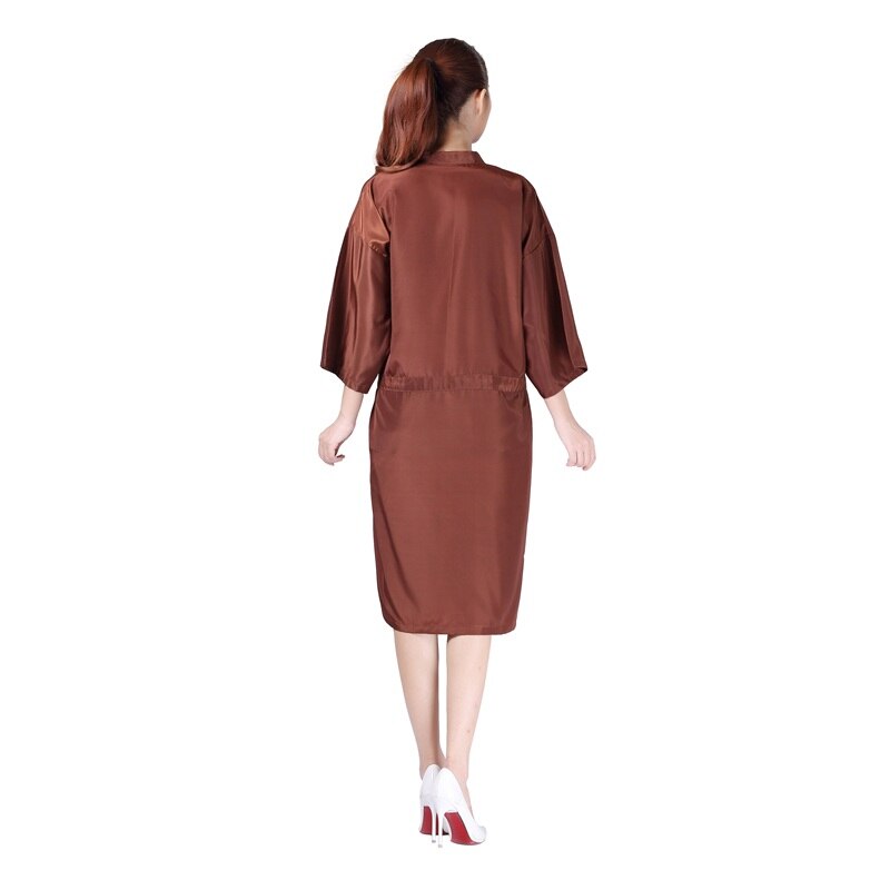 Kimono pour Salon de coiffure, 1 pièce, Robe coupe de cheveux, Robe, beauté, SPA, hôtel, barbier, vêtements enveloppés pour invités