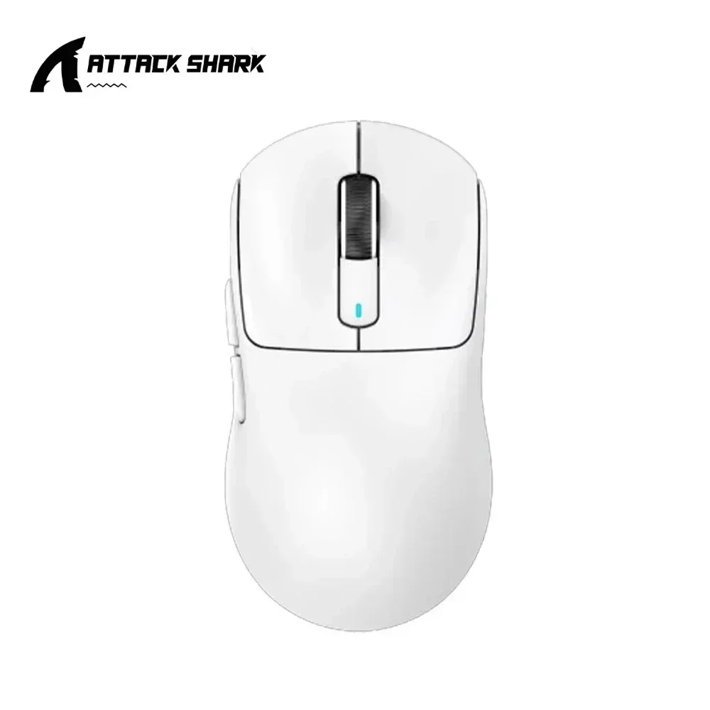 Attack Shark X3 PRO Gamer Accessories Paw3395 2.4G Wireless Low Delay Lightweight E-Sports Three Mode Bluetooth Wireless Mouse: WHITE