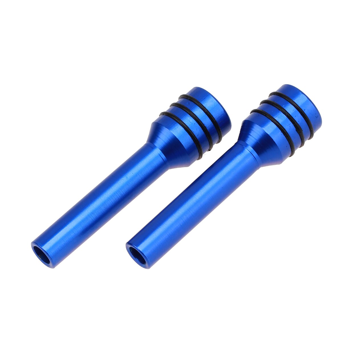 4x kulfiber bilbolt dørlås stick pin cap trim til bmw  e46 e90 e60 e36 e39 e87 e92 f10 f20 f30 x1 x3 x5 e7 x6 tilbehør: 2 x legeret blå