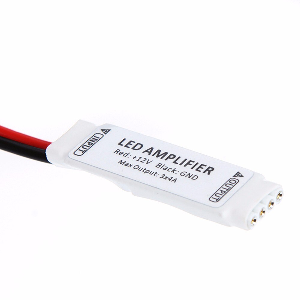 12V 4 pin RGB Amplifier 10pcs 5pcs Extend Signal Controller Data Signal Repeater 4CH Channels For 5050 3528 RGB LED Strips