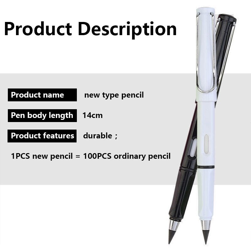 Lápiz eterno sin afilar, nueva tecnología, escritura ilimitada, sin tinta, pintura de bocetos mágicos, lápiz sin plomo