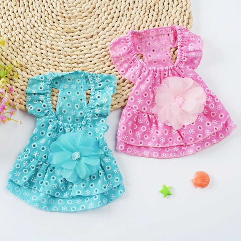 Mignon chien robe toutou Sundress Pet vêtements chien princesse robes chiot jupe Woaills chien vêtements, chiot princesse Tutu robe