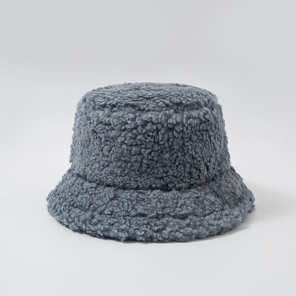 Winter dames hoeden teddy fluweel warme oorbeschermer vissershoed accessoires vintage lam fluwelen pet mooie pluche emmerhoed: Kleur 7