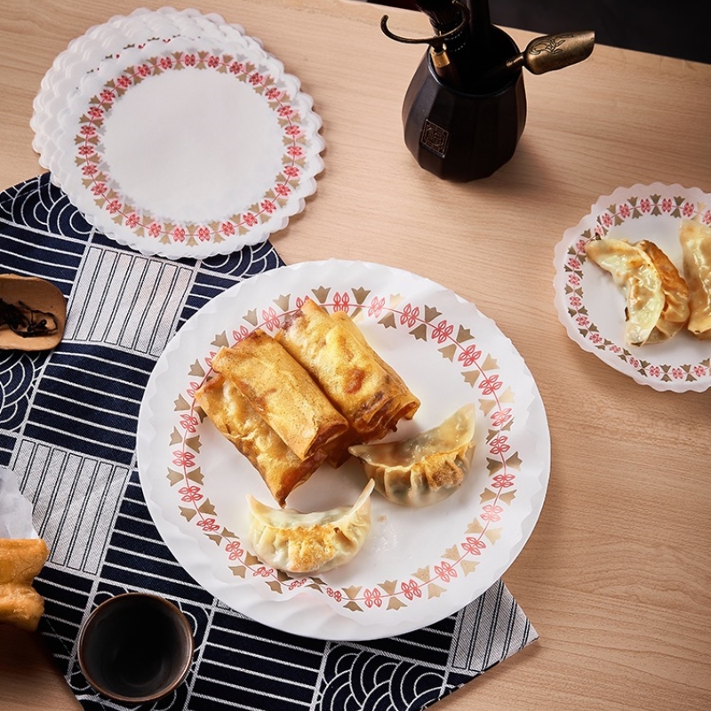 Witte Vetvrije Papieren Kleedjes, Ronde Papieren Wegwerp Placemats Voor Bruiloft, Verjaardag, Serviesdecoratie, Pak 100