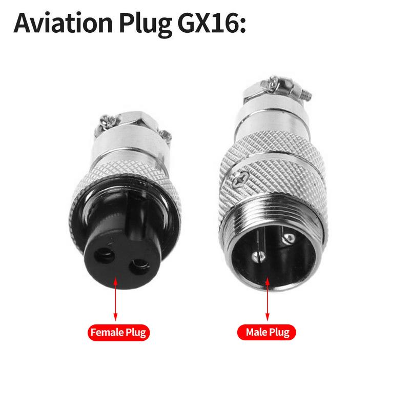 GX-16 Luftfahrt Stecker Und Buchse GX16-2-3-4-5-6-7-8-9-10 Kern Luftfahrt Stecker Männlich & Weibliche 16mm Draht-Tafel Rund Anschluss